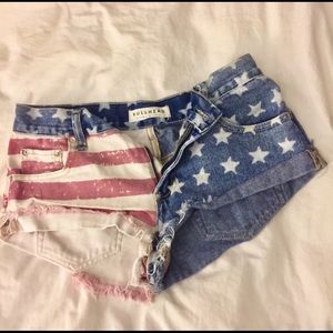 Bullhead PacSun American flag Shorts